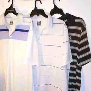 Bundle of Men's Golf Shirts  XL  Callaway and Under Armour